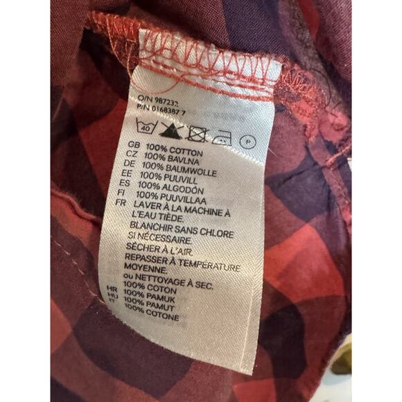 🩵🩵Women’s Log Label Of Graded Goods H&M Sleeveless Plaid Button-up Shirt, US 8🩵🩵 - Picture 5 of 5